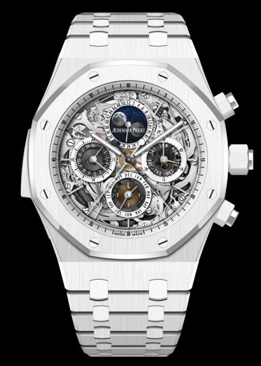 Review Audemars Piguet 26605CB.OO.1248CB.01 Replica ROYAL OAK GRANDE COMPLICATION watch - Click Image to Close